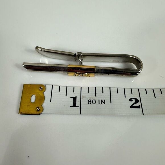 Gucci Interlocking G Bicolor Two Tone Tie Clip - Picture 6 of 6